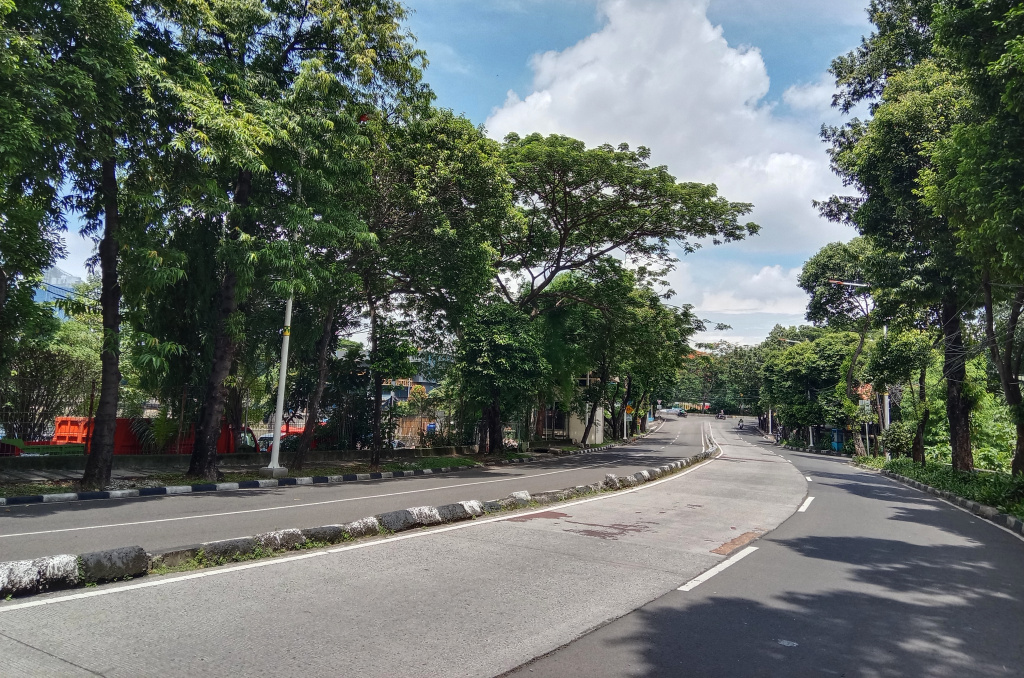 Sejumlah jalan protokol Jakarta tampak sangat lenggang saat Libur Natal dan Tahun Baru (Ashar/SinPo.id)