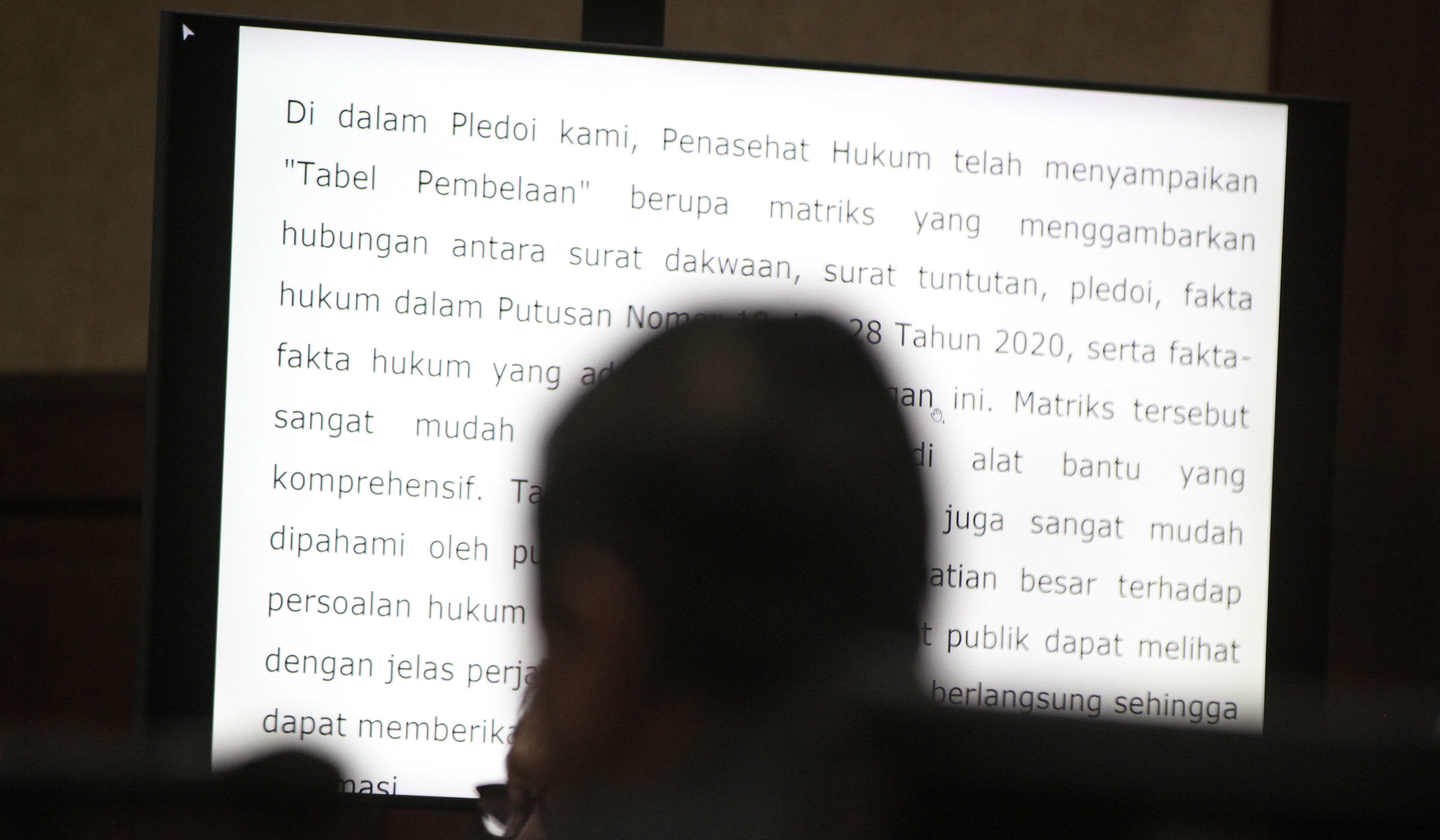 Terdakwa Hasto Kristiyanto, saat menjalani sidang duplik di PN Tipikor, Jakarta. (Agus Priatna/SinPo.id)