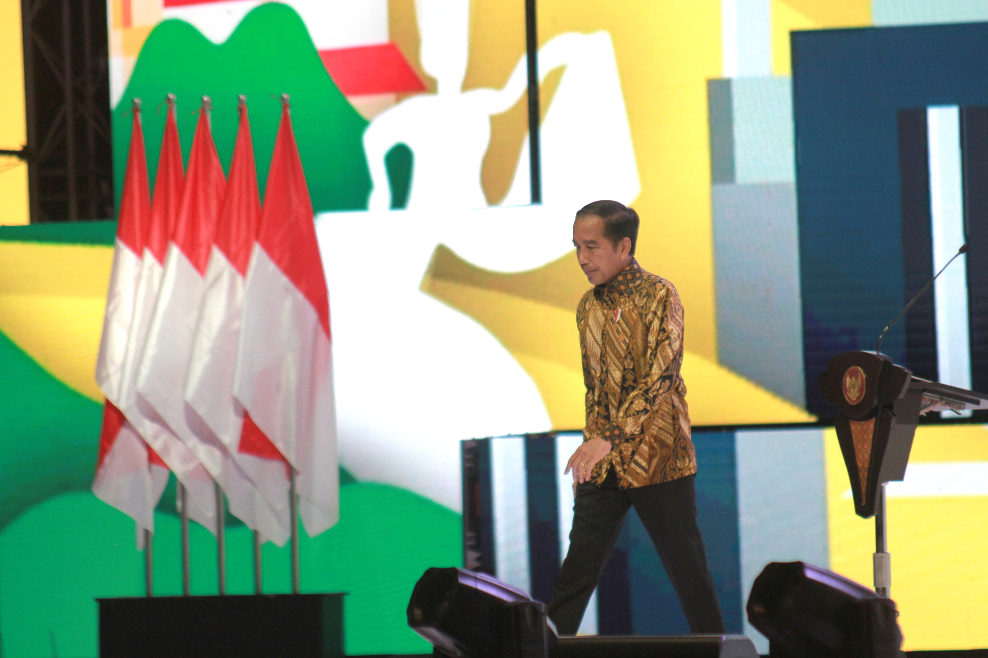 Presiden Jokowi hadiri puncak HUT Golkar