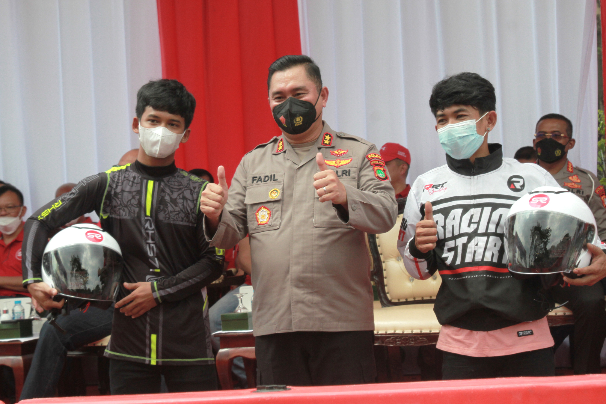 Kapolda Irjen Pol Fadil Imran buka street race kemayoran (Ashar/SinPo.id)