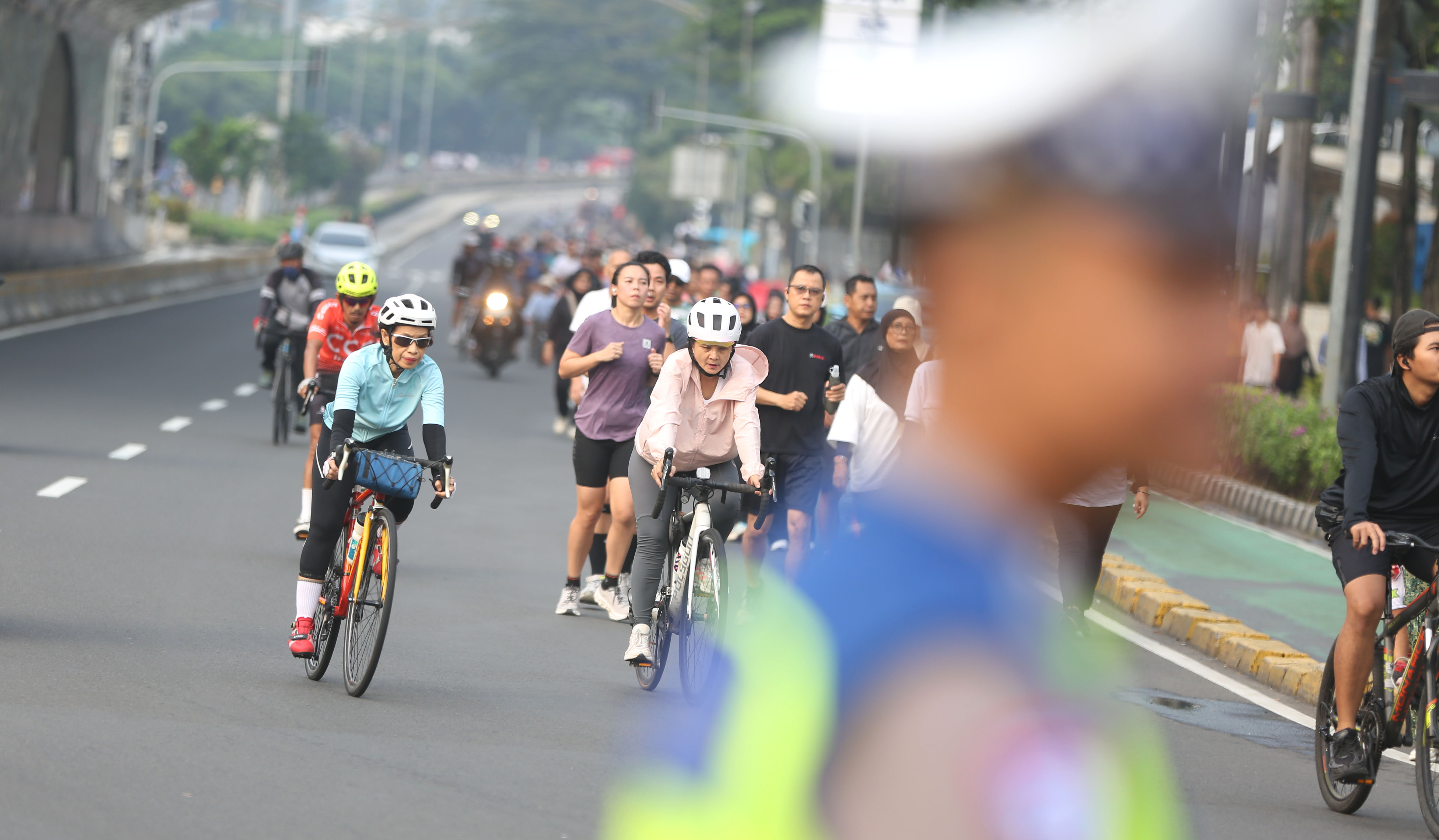 Suasana Bundaran HI, Jakarta. (Agus Priatna/SinPo.id)