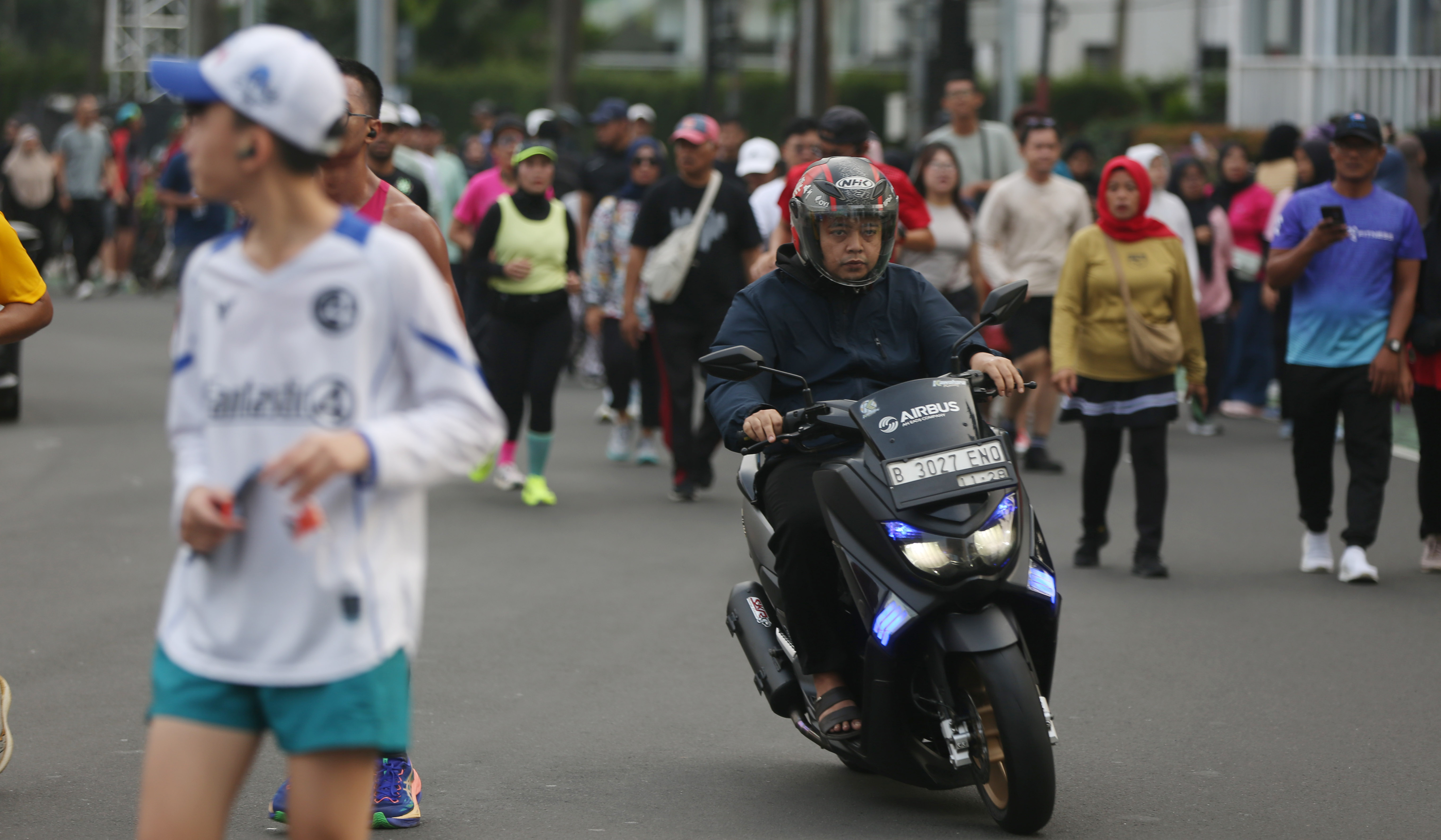 Suasana Bundaran HI, Jakarta. (Agus Priatna/SinPo.id)