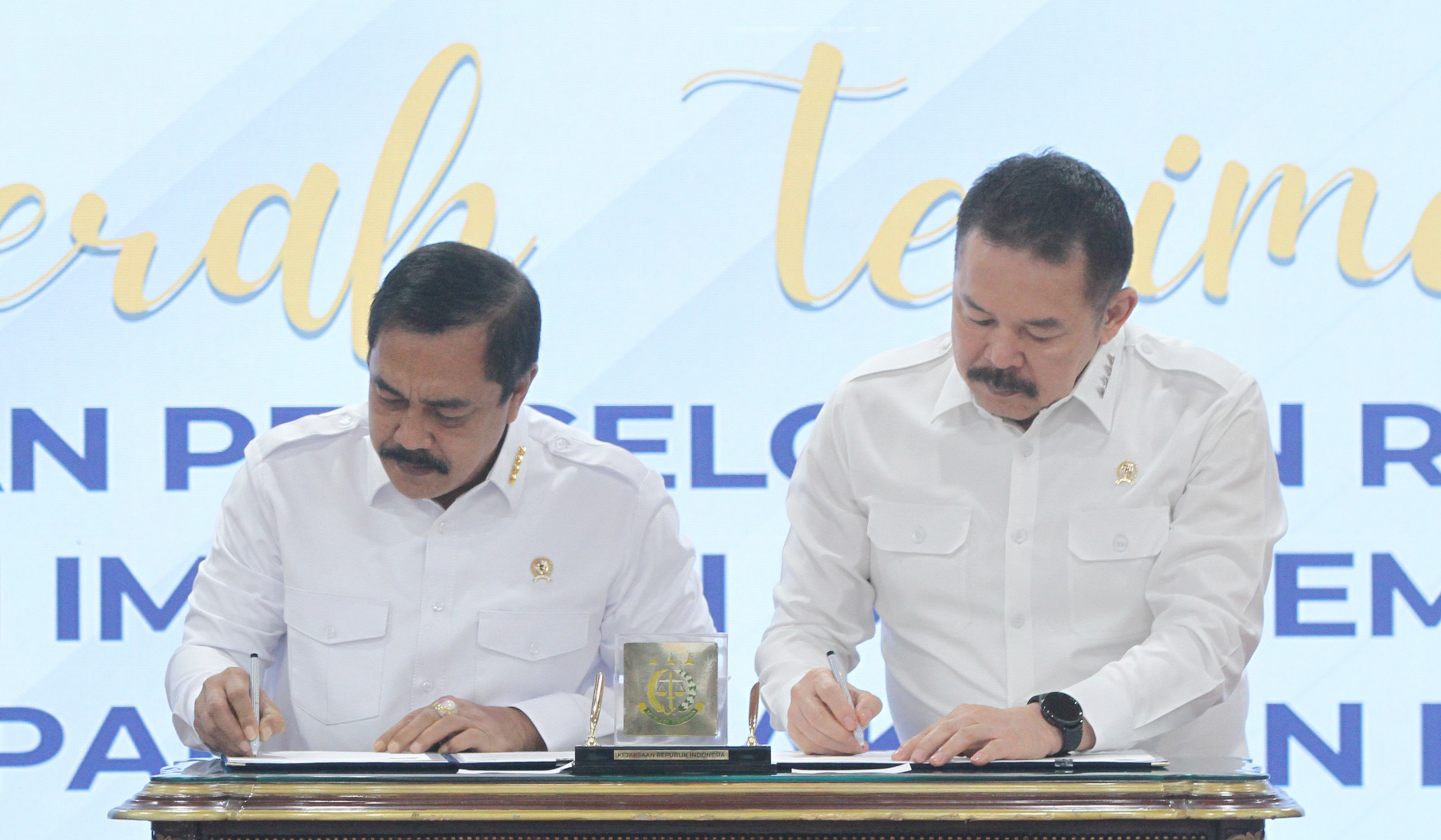 Penyerahan Rupbasan ke Kejaksaan RI Tahap II. (Agus Priatna/SinPo.id)