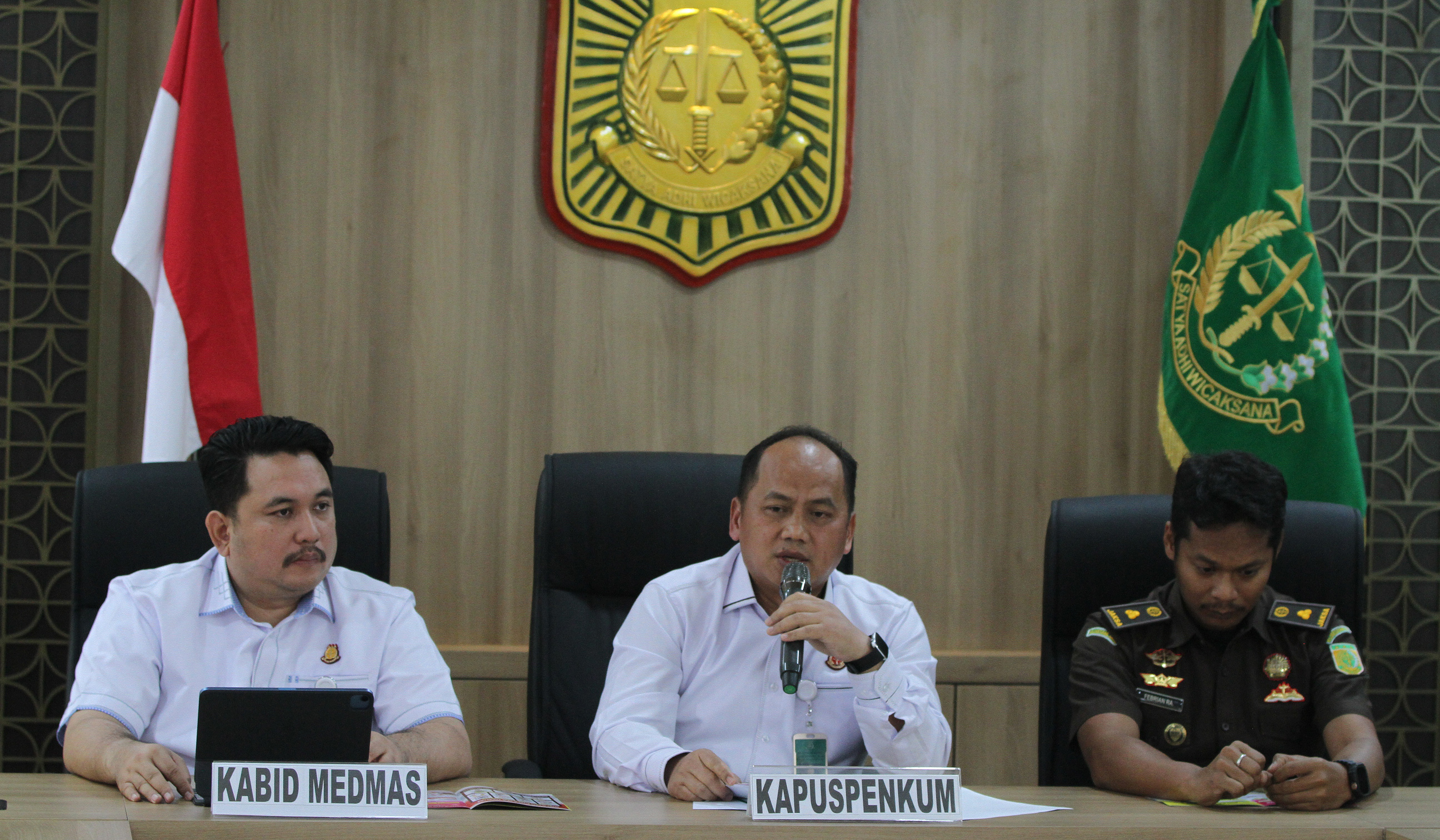 Konferensi pers kinerja Kejagung RI. (Agus Priatna/SinPo.id)