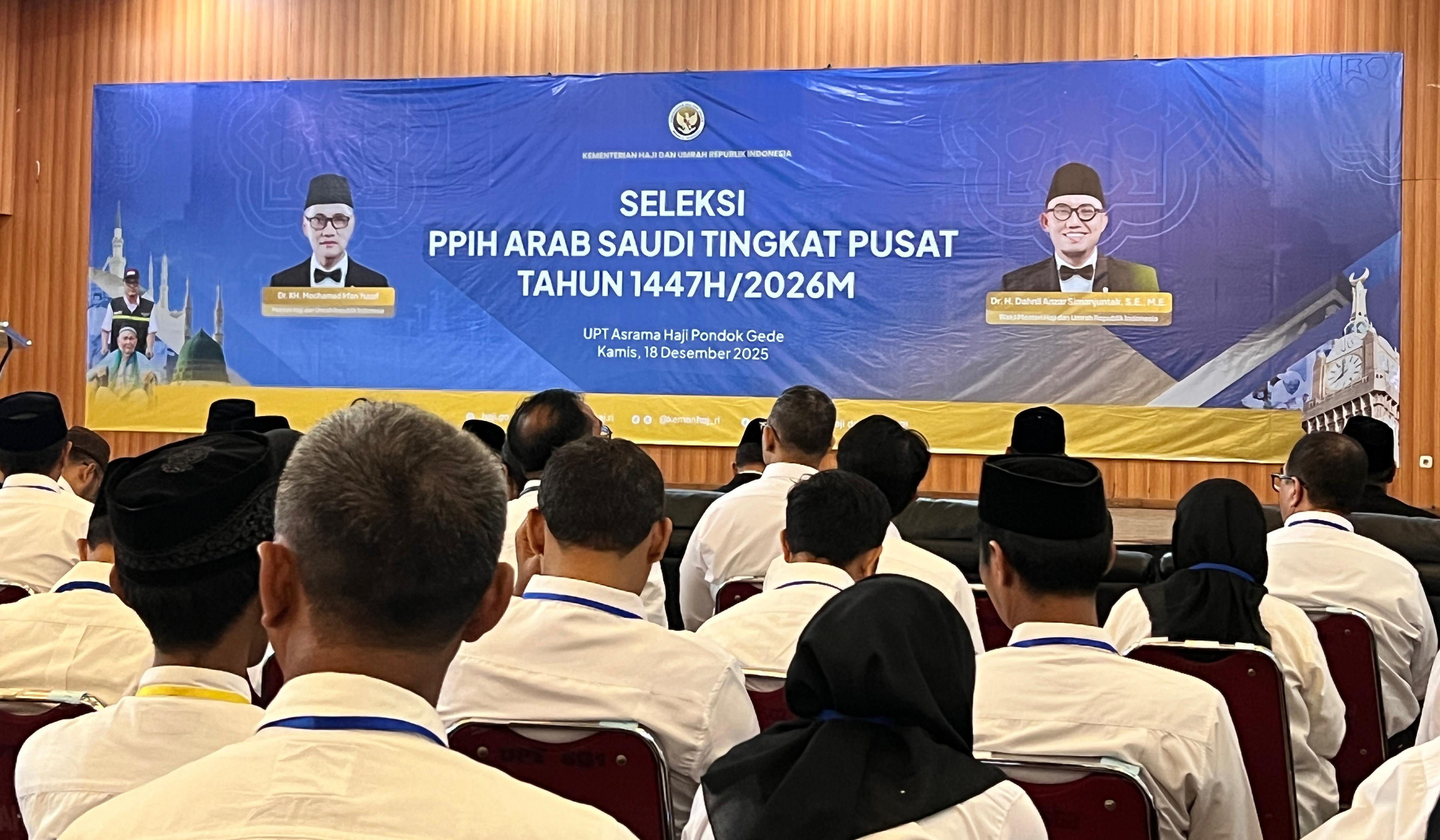 Kemenhaj gelar seleksi petugas haji. (Agus Priatna/SinPo.id)