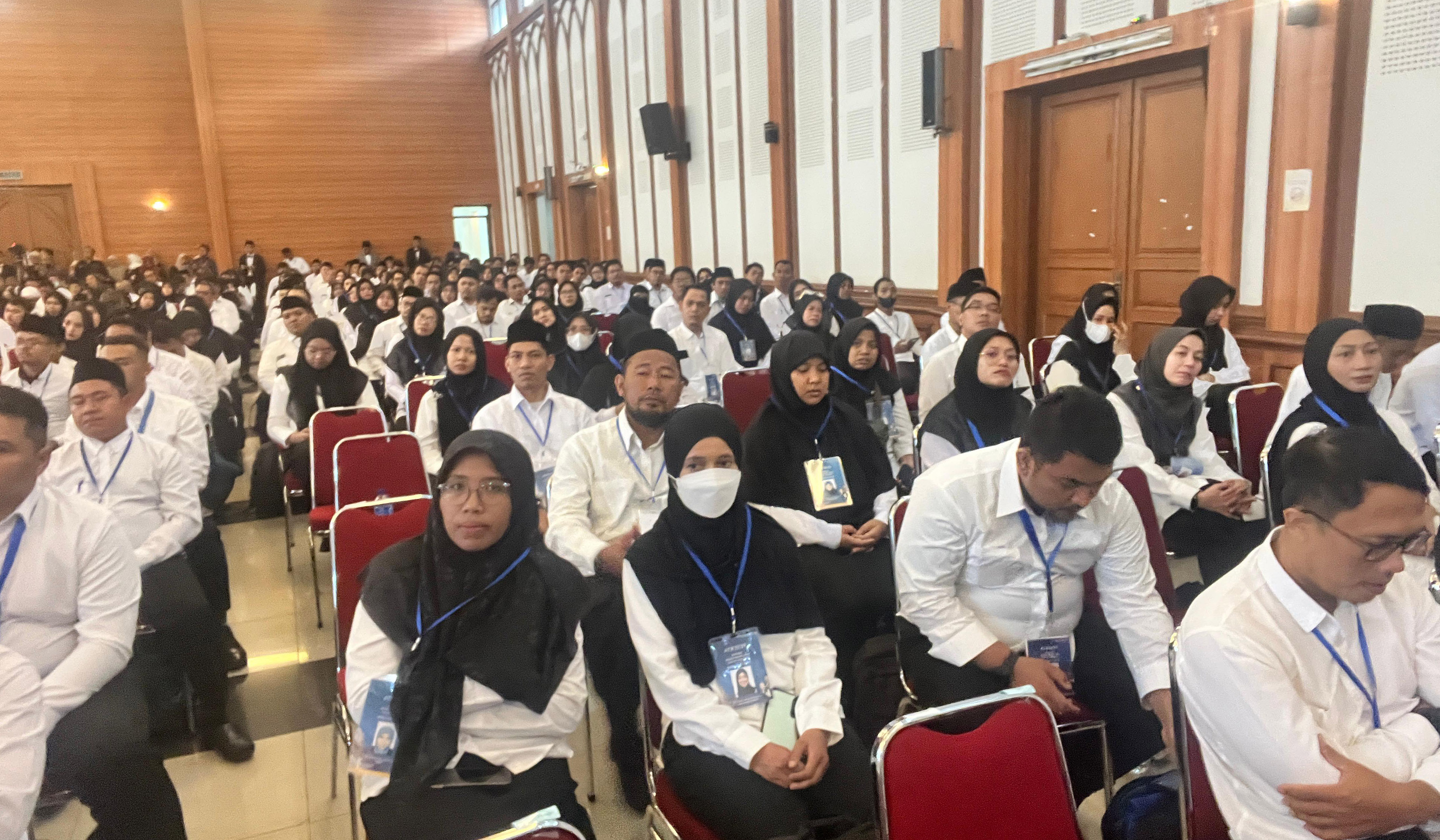 Kemenhaj gelar seleksi petugas haji. (Agus Priatna/SinPo.id)