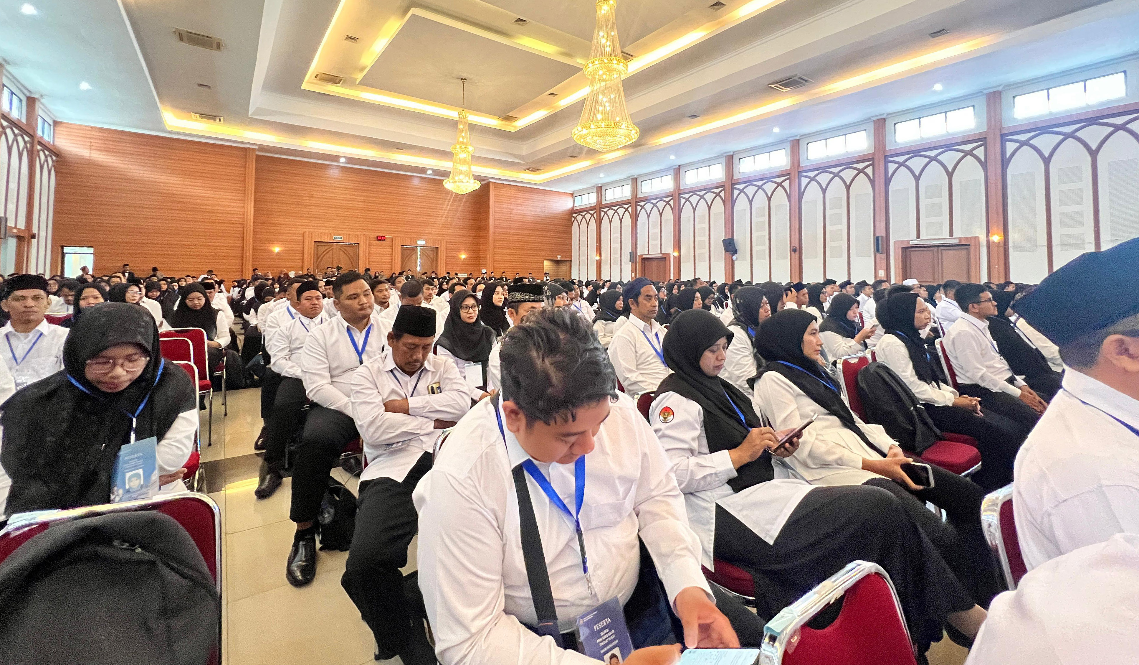 Kemenhaj gelar seleksi petugas haji. (Agus Priatna/SinPo.id)