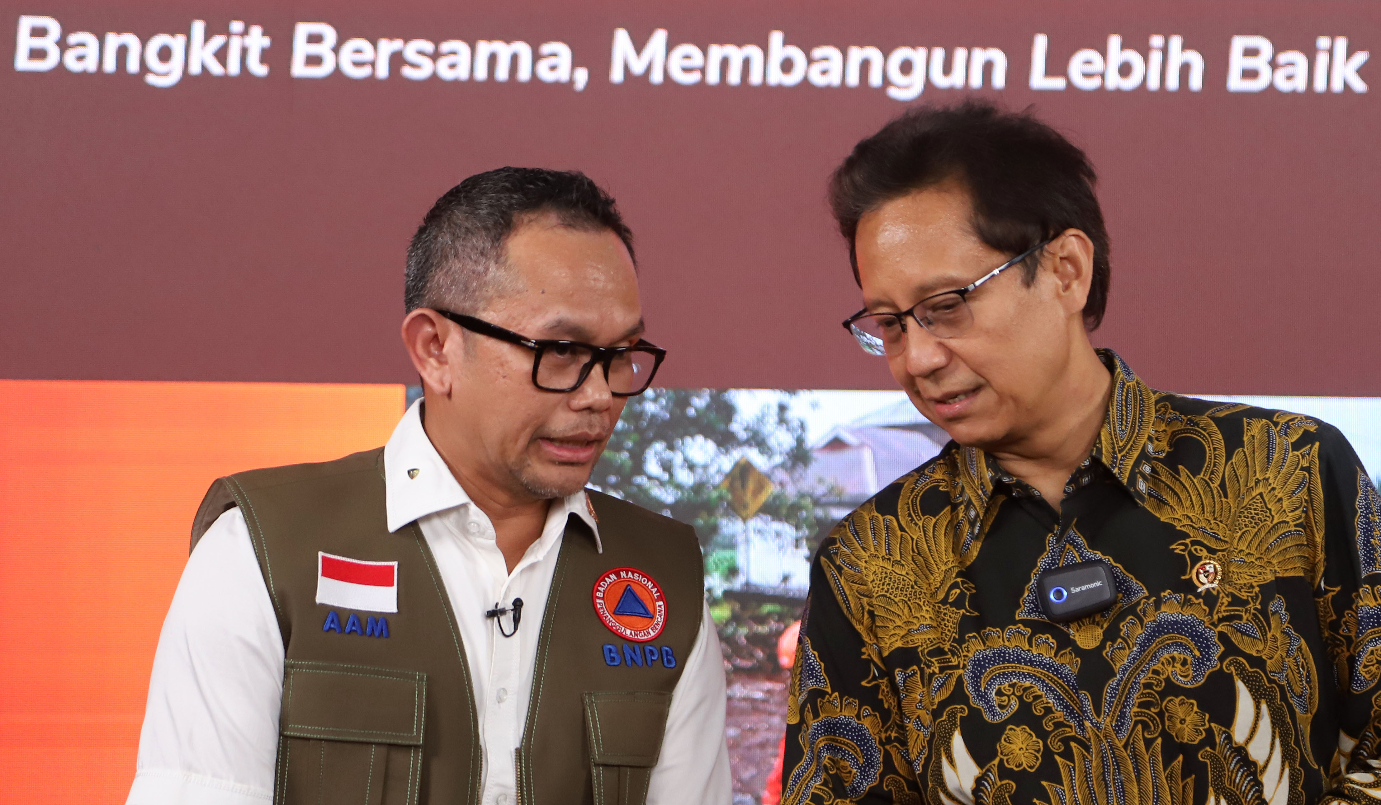 Menkes Budi Gunadi Sadikin, berbicara saat konferensi pers. (Agus Priatna/SinPo.id)