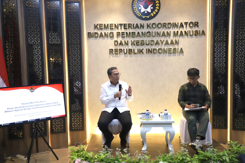 Kemenko PMK gelar diskusi Peran Indonesia dalam Global Alliance Against Hunger and Poverty, khususnya di panggung G20 (Ashar/SinPo.id)