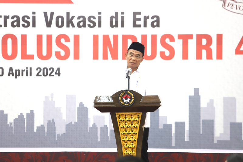 Kemenko PMK gelar seminar nasional"Orkestrasi Vokasi Era Revolusi Industri 4.0" (Ashar/SinPo.id)