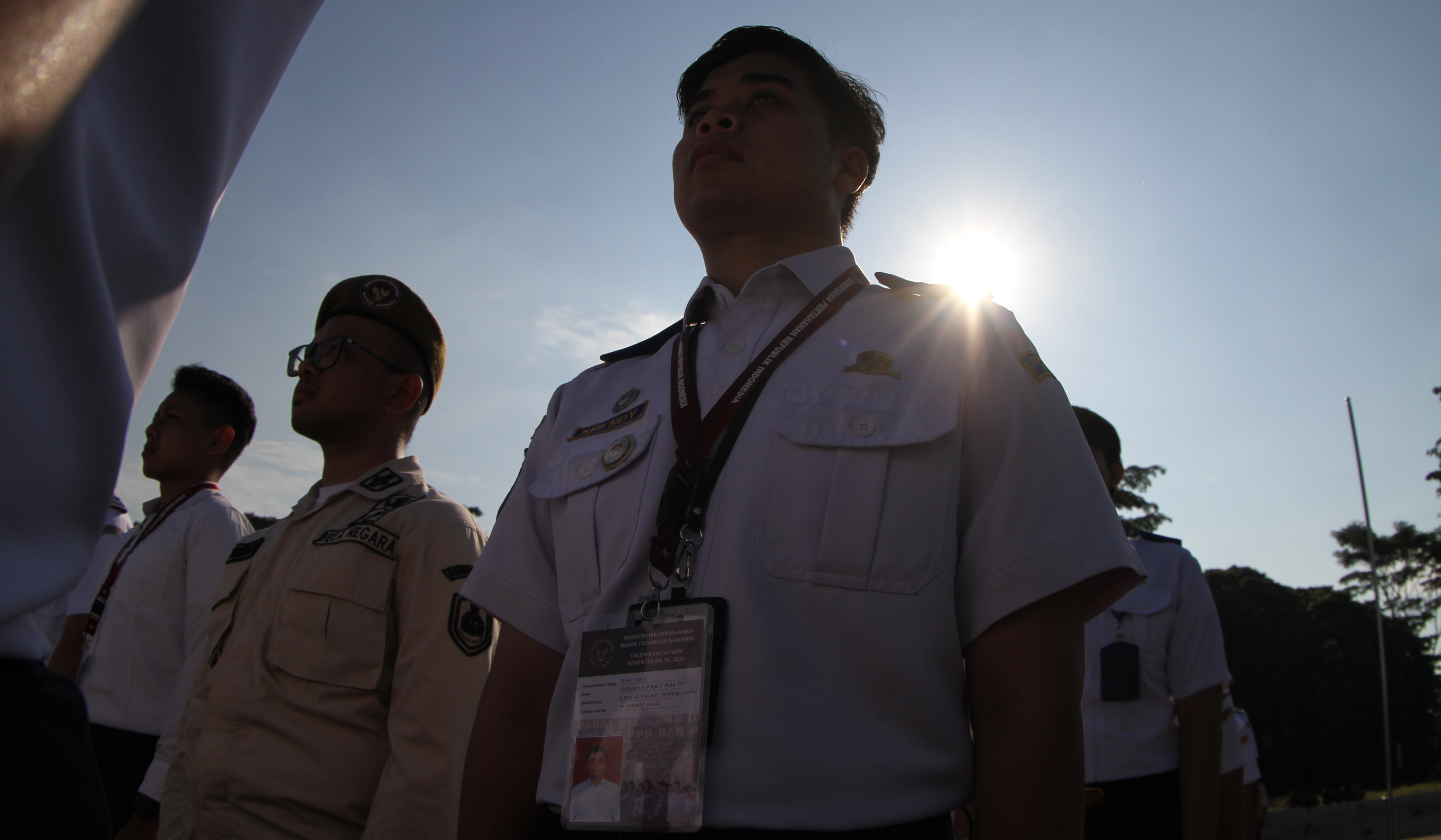 Pelepasan 2 ribu ASN untuk jalani pendidikan Komcad. (Agus Priatna/SinPo.id)