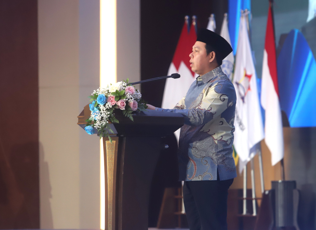 Ketua DPD RI Sultan Bachtiar Najamuddim menghadiri peringatan World Interfaith Harmony Week 2026 (Ashar/SinPo.id)