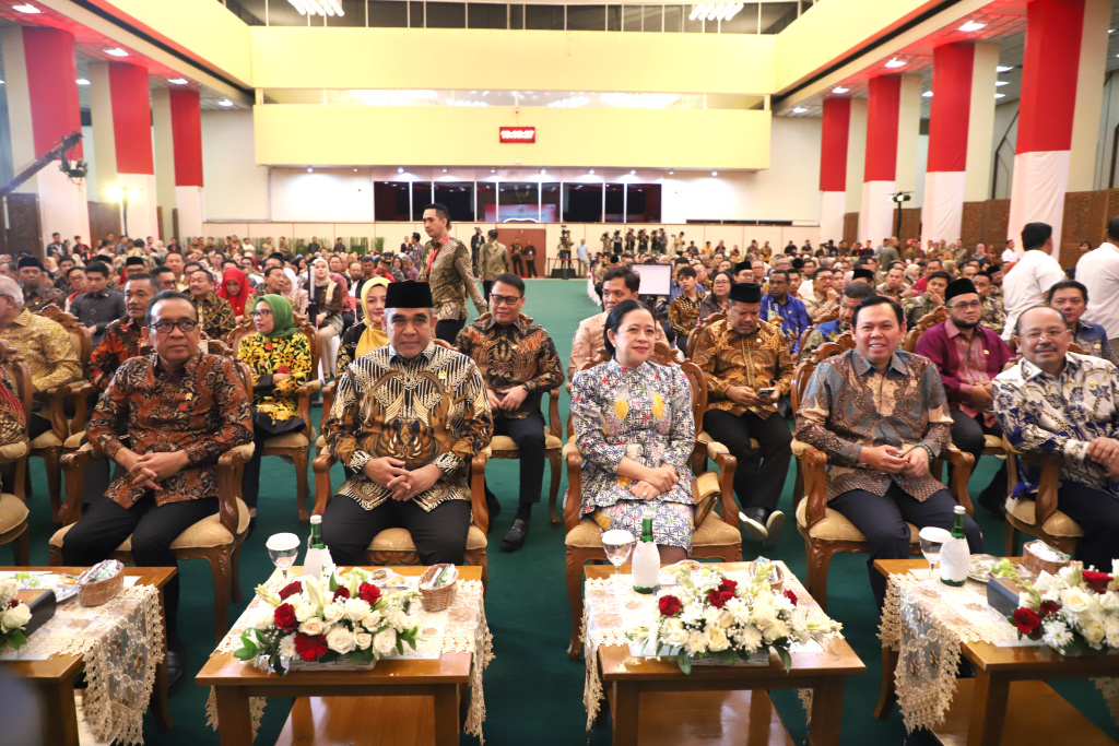 Ketua MPR RI Ahmad Muzani Hadiri Peringatan Hari Konstitusi (Ashar/SinPo.id)