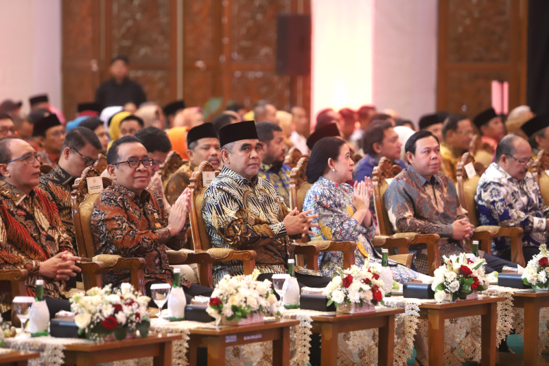 Ketua MPR RI Ahmad Muzani Hadiri Peringatan Hari Konstitusi (Ashar/SinPo.id)