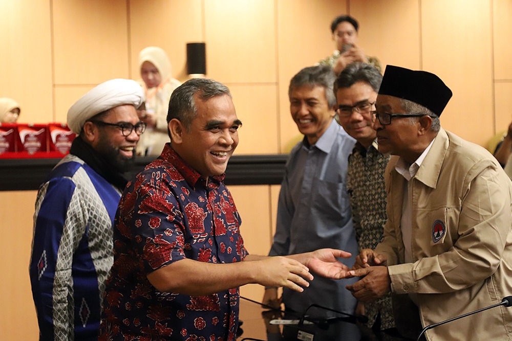 Ketua MPR RI Ahmad Muzani menghadiri pelantikan Pengurus Pusat Keluarga Besar Pelajar Islam Indonesia (PP KB PII) di Nusantara V (Ashar/SinPo.id)