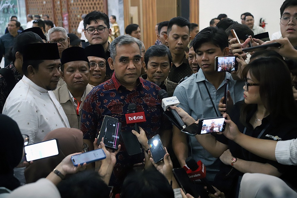 Ketua MPR RI Ahmad Muzani menghadiri pelantikan Pengurus Pusat Keluarga Besar Pelajar Islam Indonesia (PP KB PII) di Nusantara V (Ashar/SinPo.id)