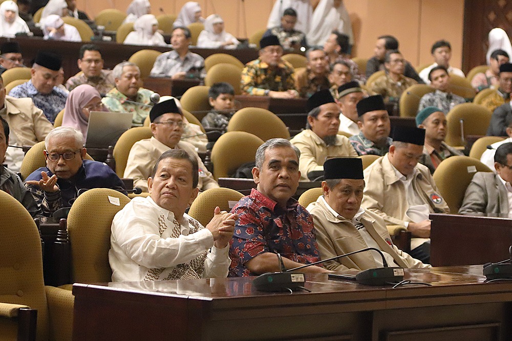 Ketua MPR RI Ahmad Muzani menghadiri pelantikan Pengurus Pusat Keluarga Besar Pelajar Islam Indonesia (PP KB PII) di Nusantara V (Ashar/SinPo.id)