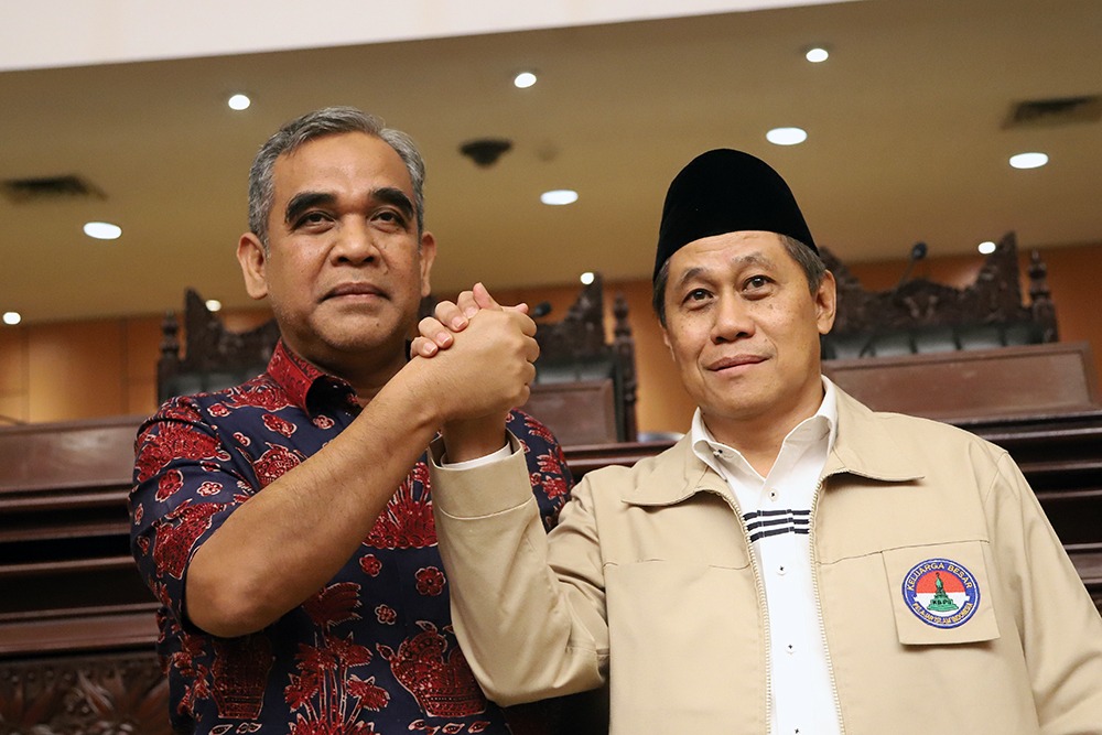 Ketua MPR RI Ahmad Muzani menghadiri pelantikan Pengurus Pusat Keluarga Besar Pelajar Islam Indonesia (PP KB PII) di Nusantara V (Ashar/SinPo.id)