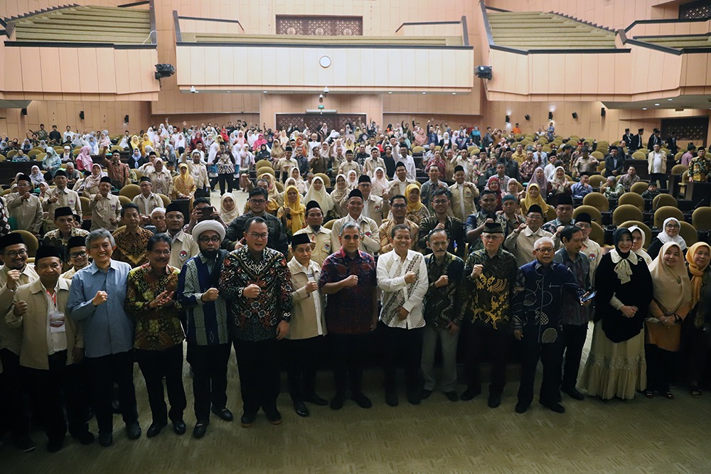 Ketua MPR RI Ahmad Muzani menghadiri pelantikan Pengurus Pusat Keluarga Besar Pelajar Islam Indonesia (PP KB PII) di Nusantara V (Ashar/SinPo.id)