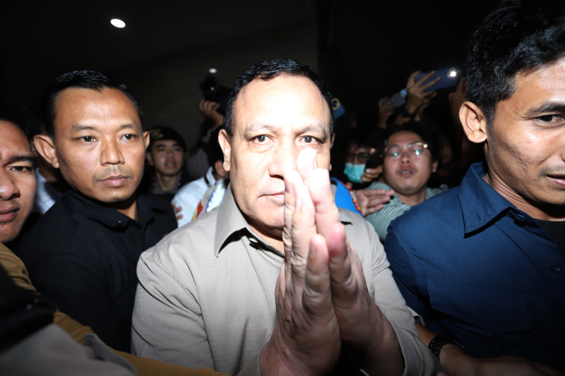 Ketua nonaktif KPK Firli Bahuri diperiksa Bareskrim terkait kasus eks Mentan SYL (Ashar/SinPo.id)