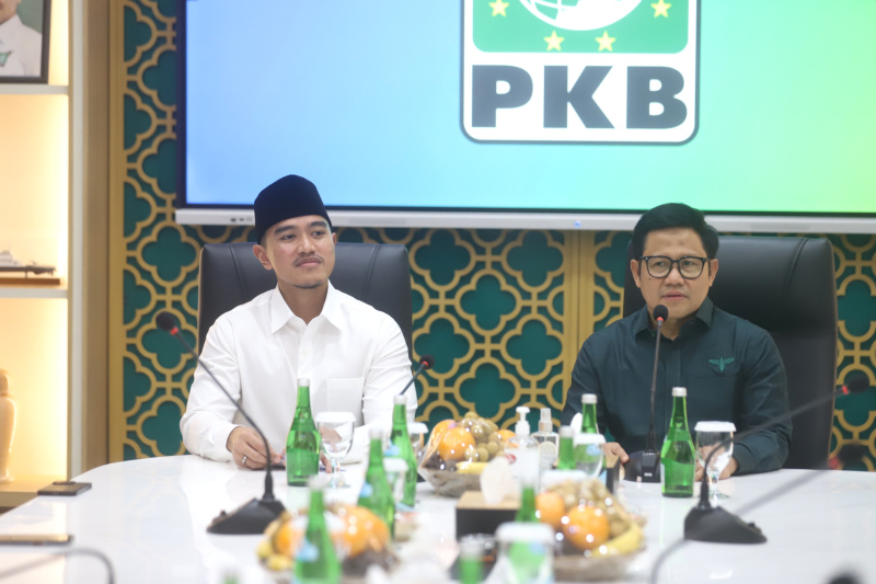 Ketua Umum PSI Kaesang Pangarep bertemu Ketum PKB Cak Imin untuk silahturahmi dan membahas pilkada serentak (Ashar/SinPo.id)