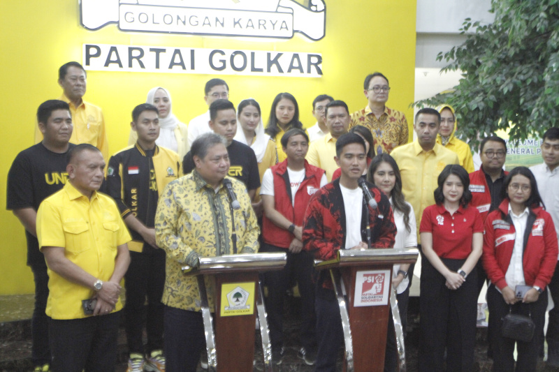 ketua Umum PSI Kaesang Pangarep sambangi Kantor DPP Golkar untuk silahturahmi politik jelang Pilpres 2024 (Ashar/Sinpo.id)