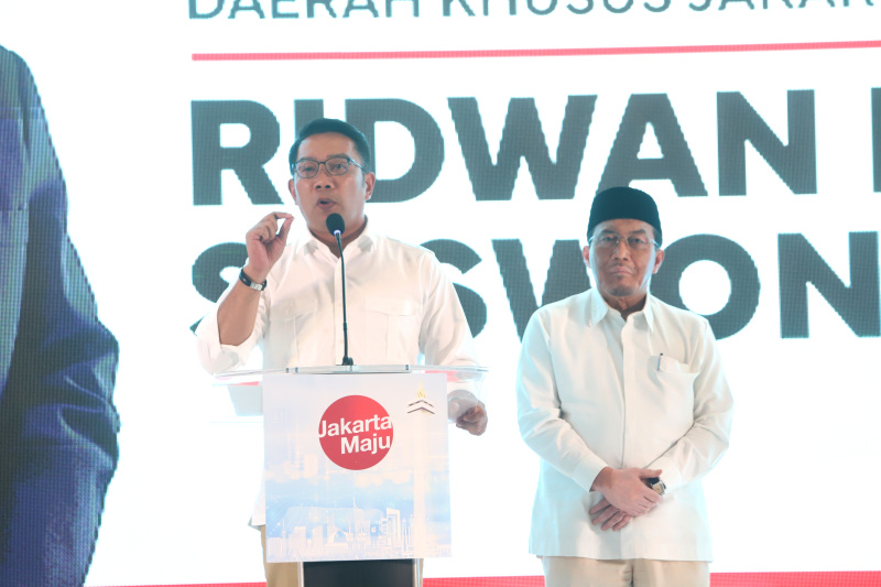 12 partai yang tergabung dalam KIM Plus resmi mengusung Ridwan Kamil-Suswono sebagai Calon Gubernur dan Calon Wakil Gubernur Daerah Khusus Jakarta di Pilkada 2024 (Ashar/SinPo.id)