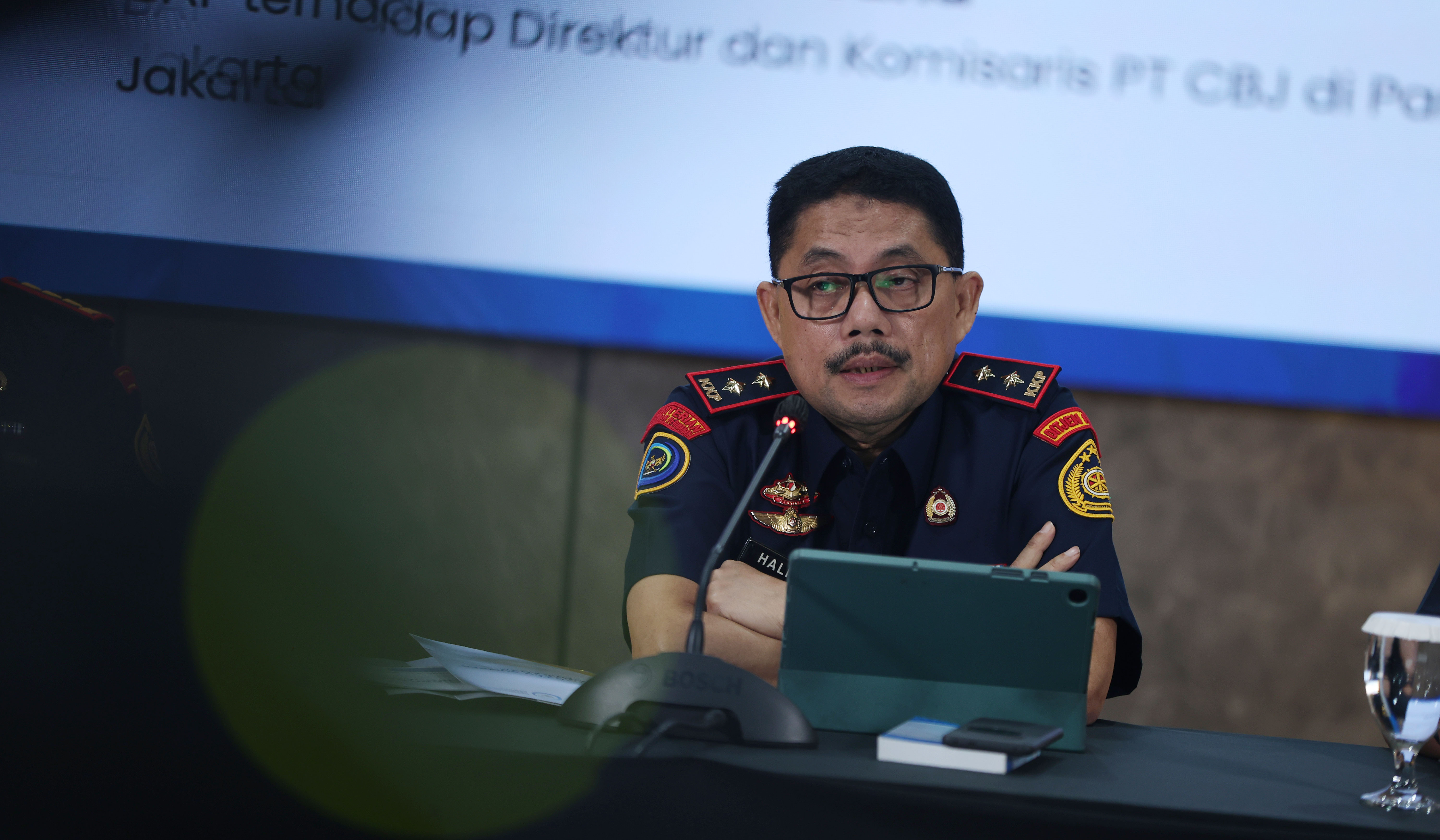 Konferensi pers Kementerian KKP. (Agus Priatna/SinPo.id)