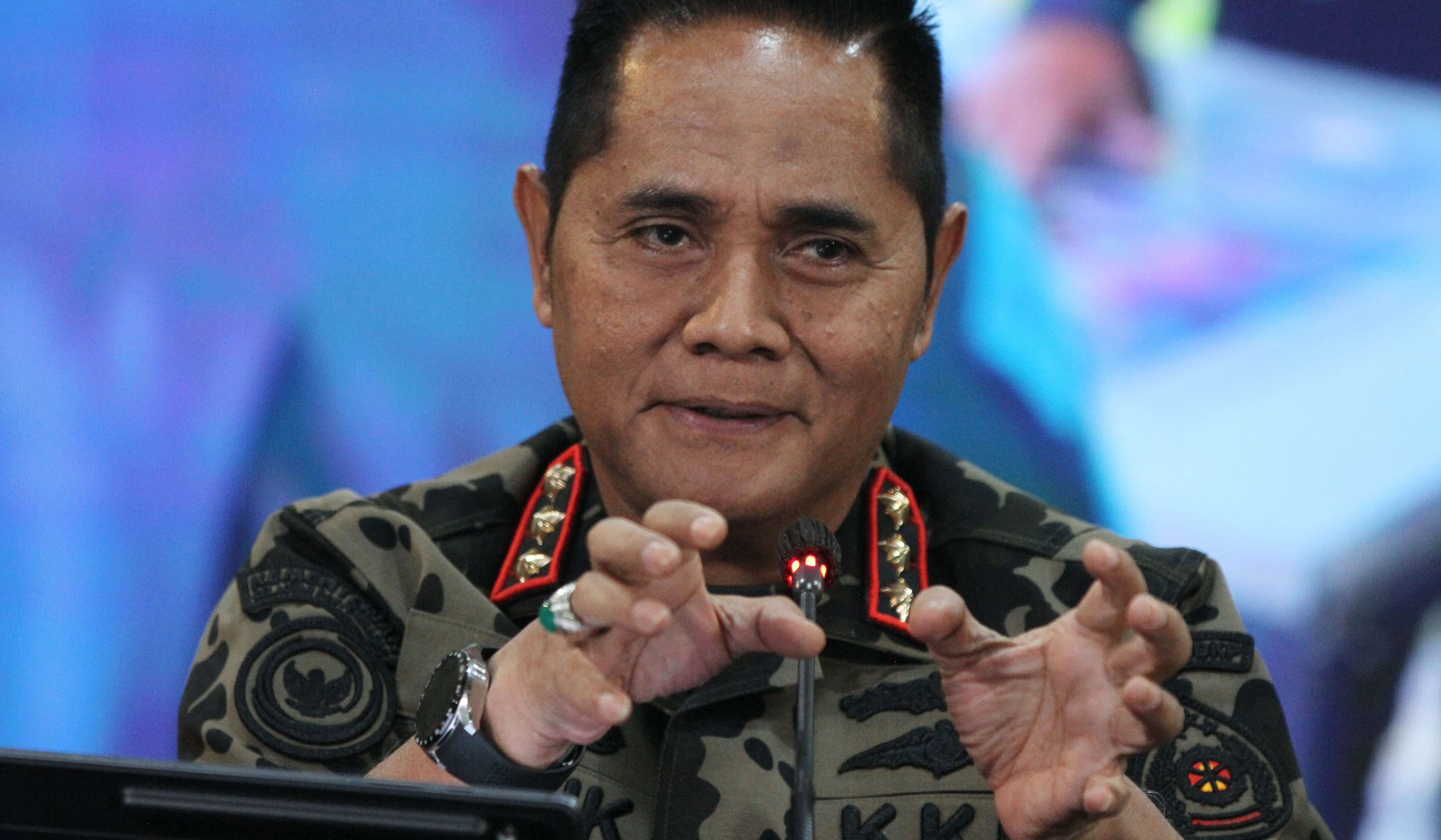 Konferensi pers pengungkapan illegal fishing. (Agus Priatna/SinPo.id)