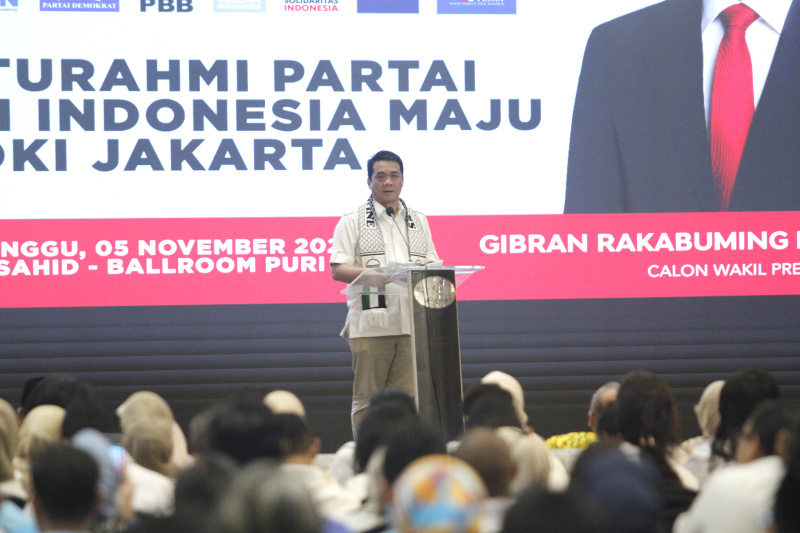 Koalisi Indonesia Maju (KIM) gelar silahturahmi dengan partai-partai pengusung Prabowo-Gibran di Hotel Sahid (Ashar/SinPo.id)