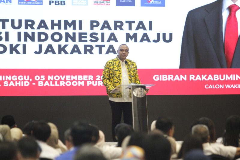 Koalisi Indonesia Maju (KIM) gelar silahturahmi dengan partai-partai pengusung Prabowo-Gibran di Hotel Sahid (Ashar/SinPo.id)