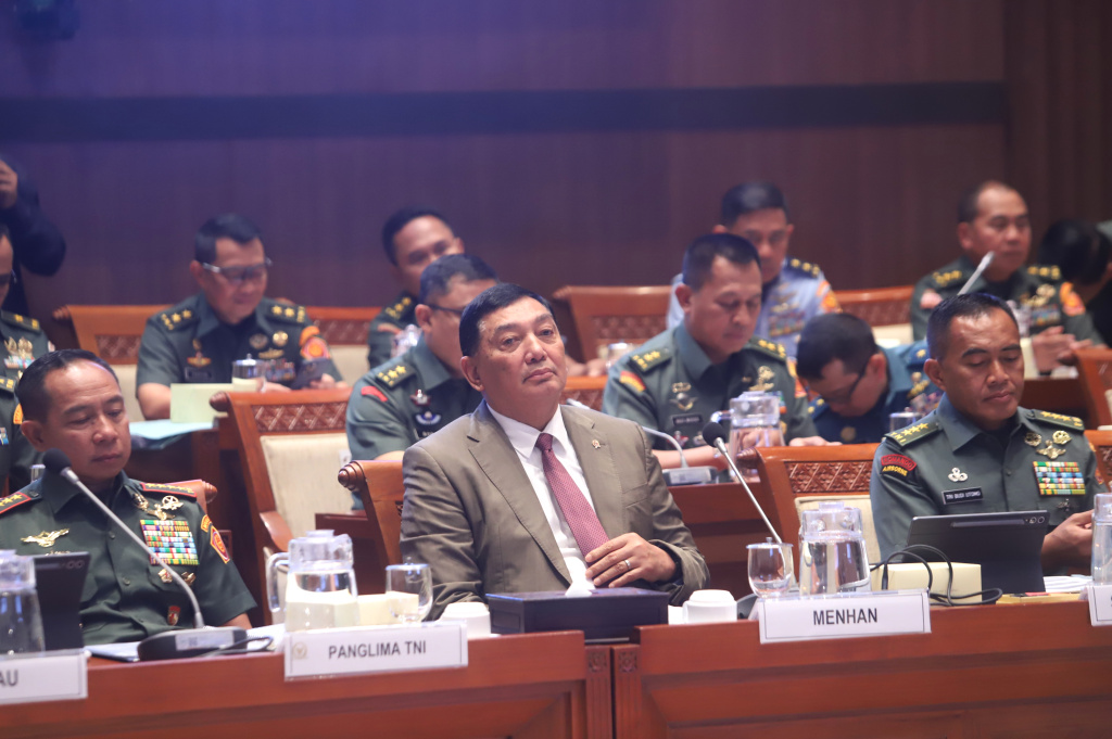 Komisi I DPR menggelar Raker tertutup dengan Menhan Sjafrie Sjamsoeddin membahas stabilitas Papua dan Pembentukan KODAM Baru (Ashar/Sinpo.id)