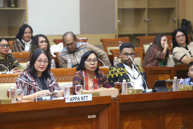 Komisi III DPR gelar RDP dengan Dir PPA Mabes Polri dan Kejati NTT, Kabid Propam Polda NTT dan Dirkrimum Polda NTT membahas terkait kasus dugaan pelecehan mantan Kapolres Ndaga (Ashar/SinPo.id)