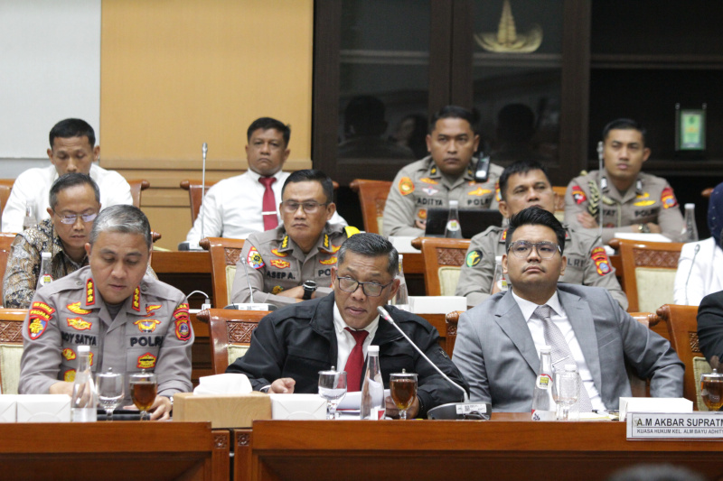 Komisi III DPR RDP bahas pelanggaran etik Ipda Rudy Soik dan Kematian tahanan Polresta Palu (Ashar/SinPo.id)