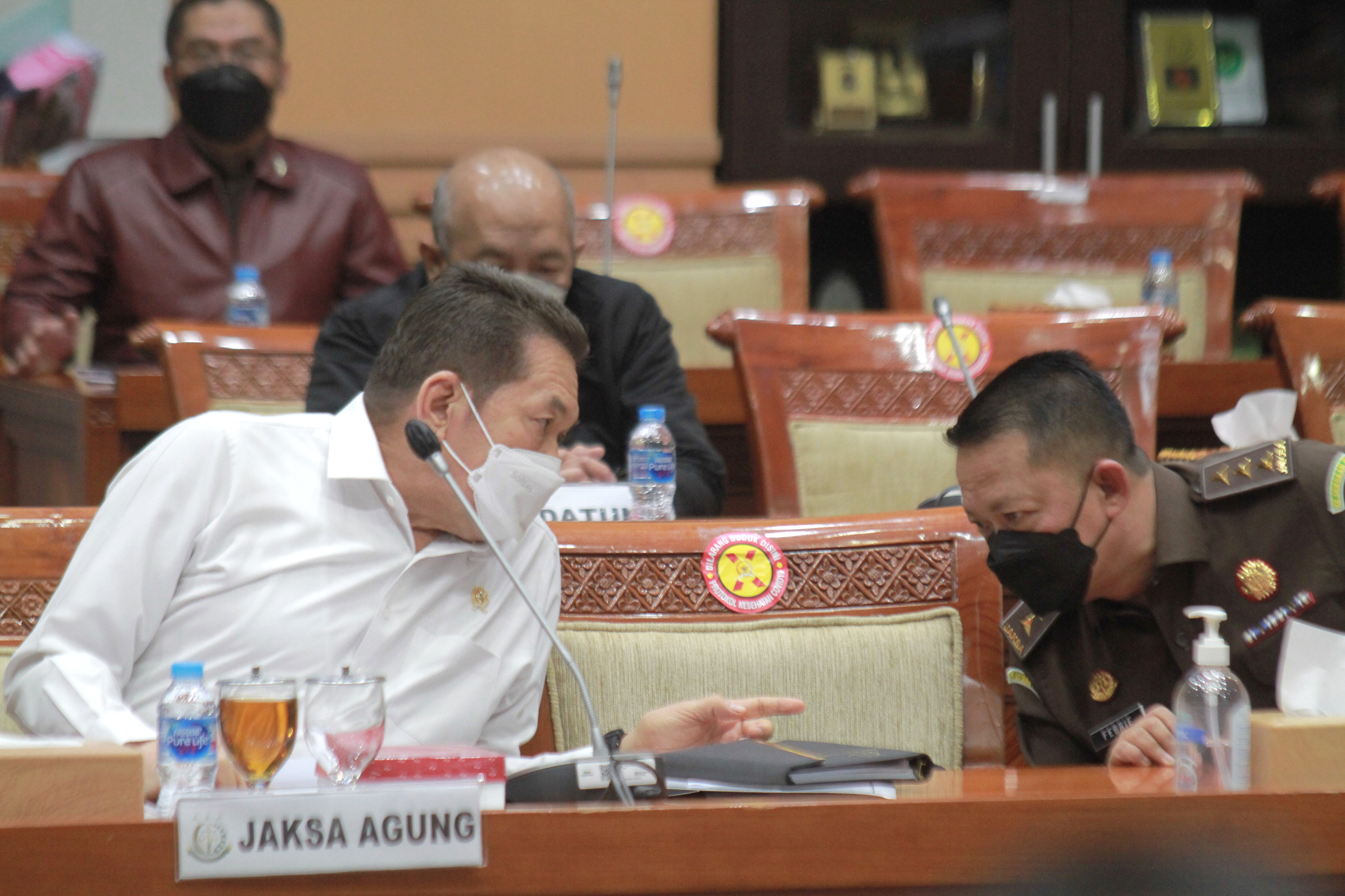 Jaksa Agung Burhanuddin rapat kerja bersama Komisi III DPR (Ashar/SinPo.id)