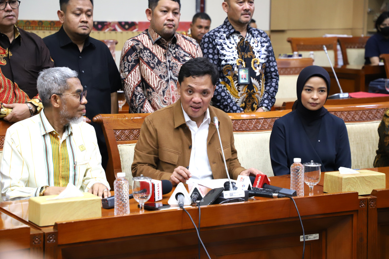 Komisi III DPR gelar RDPU dengan Ditjen Kekayaan Intelektual Kementerian Hukum RI, Bawas MA menbahas Penyanyi Agnez Mo membayar Royalti lagu