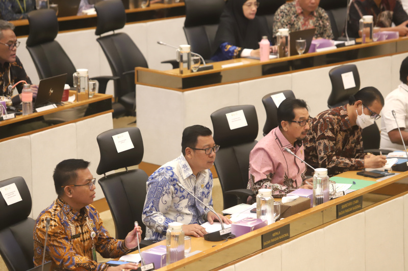 Komisi IV DPR gelar RDP dengan Kepala Badan Pangan Nasional Arief Prasetyo Adi membahas laporan keuangan APBN TA 2024 (Ashar/SinPo.id)