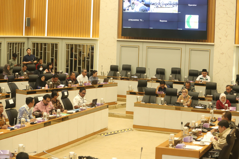 Komisi IV DPR gelar RDP dengan Kepala Badan Pangan Nasional Arief Prasetyo Adi membahas laporan keuangan APBN TA 2024 (Ashar/SinPo.id)
