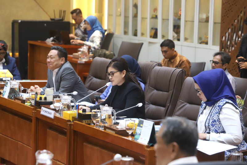 Komisi IX DPR raker dengan Menkes Budi Gunadi Sadikin, Mensos Syaifullah Yusuf, Mendagri Tito Karnavian membahas PBI (Ashar/SinPo.id)