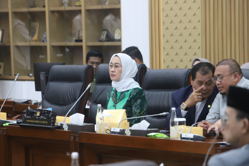 Komisi VI DPR menggelar raker dengan Menteri BUMN Erick Thohir dan CEO Danantara Rosan Roeslani membahas roadmap rencana kerja (Ashar/SinPo.id)