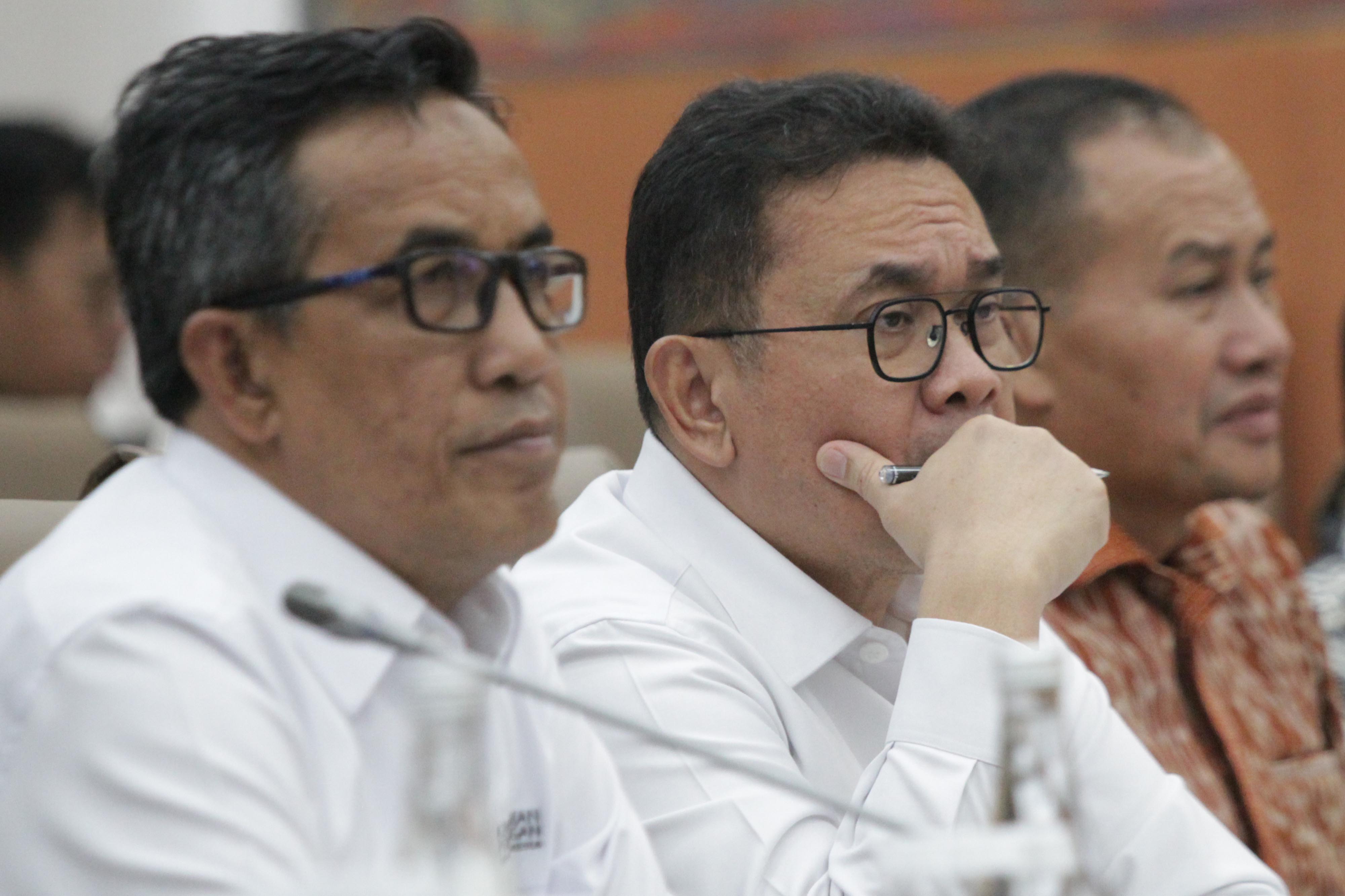 Komisi VI DPR menggelar raker dengan Menteri Perdagangan Budi Santoso membahas penyesuaian Anggaran 2026 (Ashar/SinPo.id)