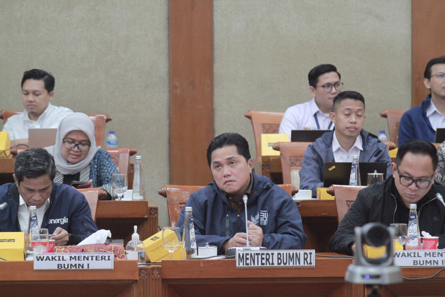 Komisi VI DPR gelar raker dengan Menteri BUMN Erick Thohir dengan membahas kinerja Kementerian BUMN tahun 2022 (Ashar/SinPo.id)