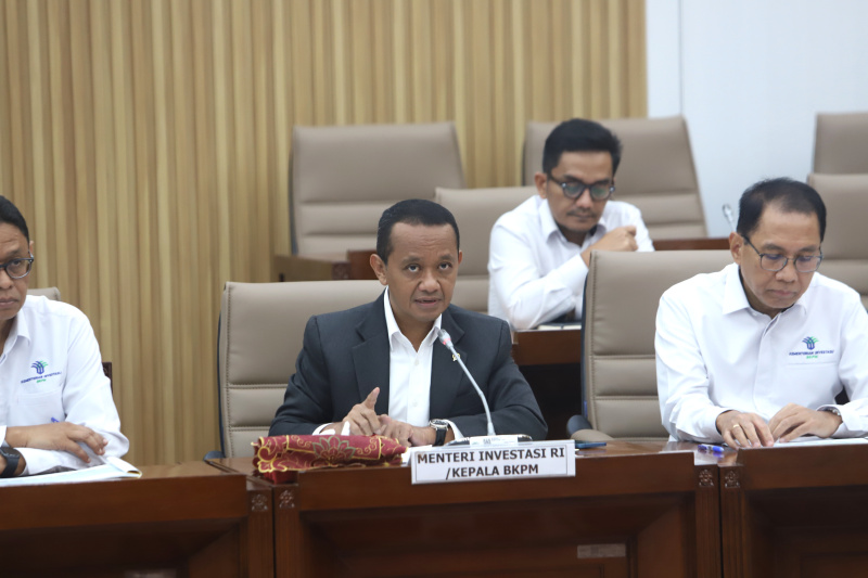 Komisi VI DPR gelar Raker dengan Menteri Investasi Bahlil Lahadalia membahas progres realisasi Investasi Tahun 2023 (Ashar/SinPo.id)