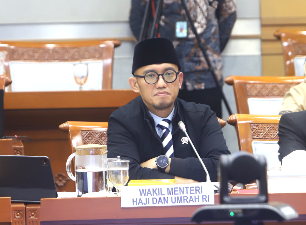 Komisi VIII DPR menggelar rapat kerja dengan Wakil Menteri Haji dan Umrah Dahnil Anzar Simanjuntak membahas pelaksanaan haji dan pembagian Kouta haji 2026 (Ashar/SinPo.id)