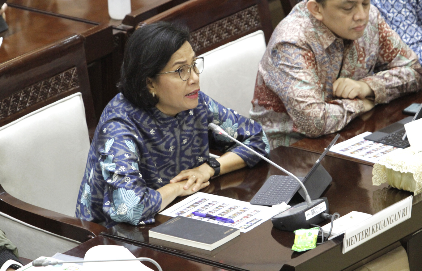 Komisi XI DPR gelar raker dengan Menkeu Sri Mulyani membahas Dana Bagi Hasil (DBH) Sawit (Ashar/SinPo.id)