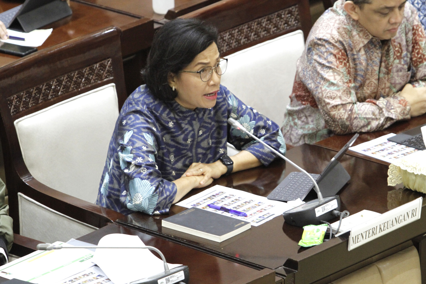 Komisi XI DPR gelar raker dengan Menkeu Sri Mulyani membahas Dana Bagi Hasil (DBH) Sawit (Ashar/SinPo.id)