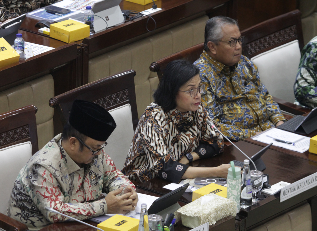 Komisi XI gelar raker dengan Menkeu Sri Mulyani membahas RUU APBN 2026 (Ashar/SinPo.id)