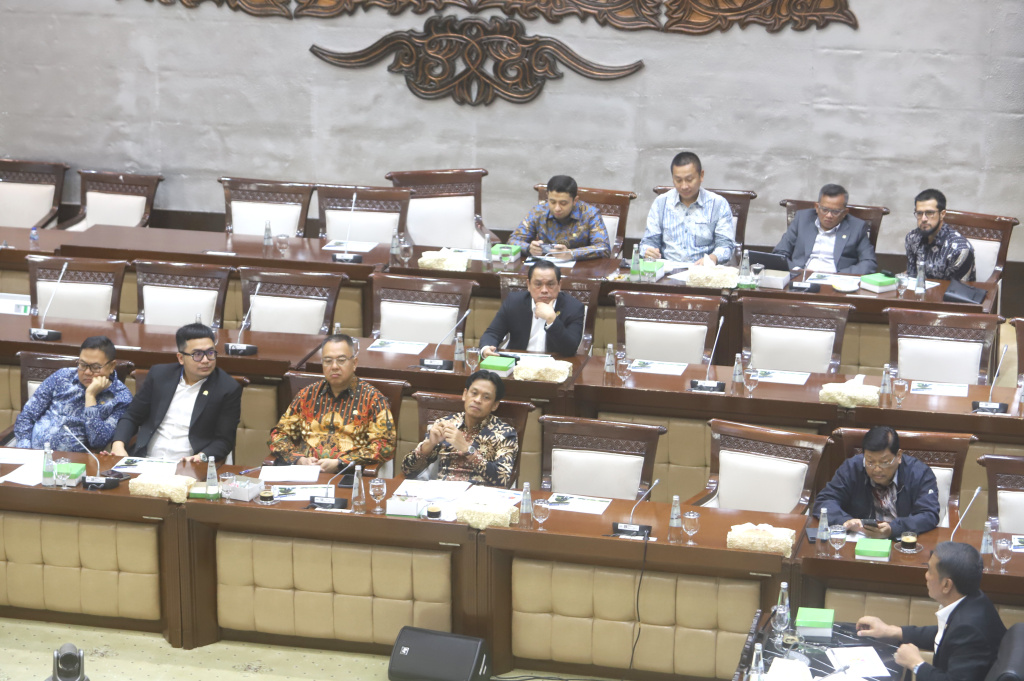 Komisi XI DPR menggelar raker dengan Ketua OJK Friderica Widyasari Dewi membahas program kerja OJK (Ashar/SinPo.id)