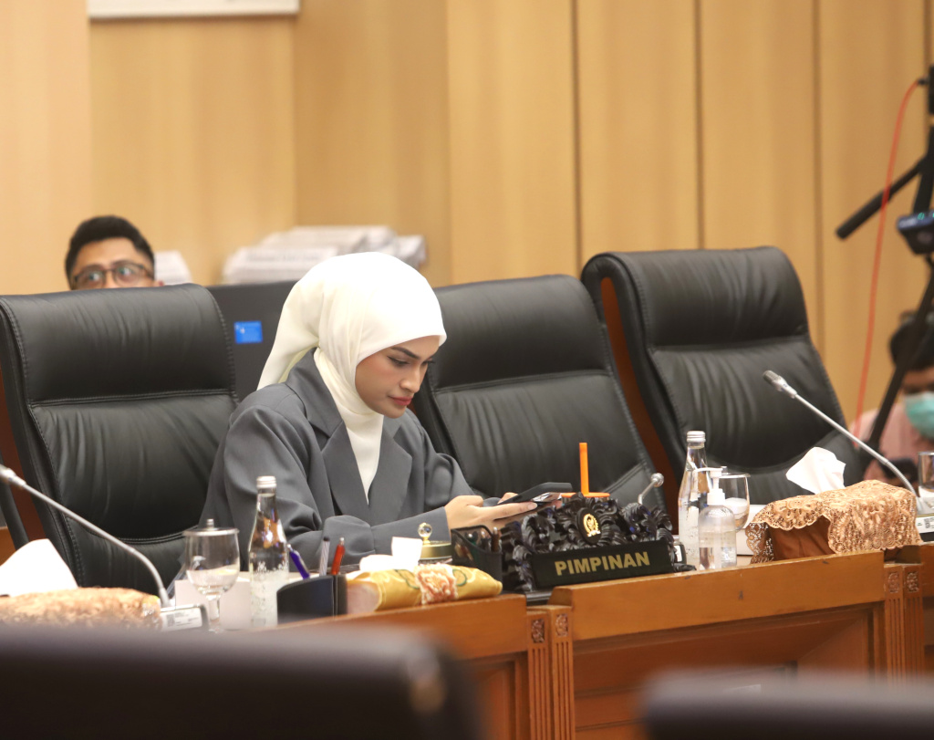 Komisi XII DPR menggelar raker dengan Menteri LH Hanif Faisol Nurofiq membahas realisasi program strategis tahun2025 (Ashar/SinPo.id)