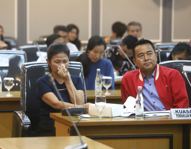 Komisi XIII DPR menerima Audiensi dari para korban sirkus OCI Taman Safari (Ashar/SinPo.id)